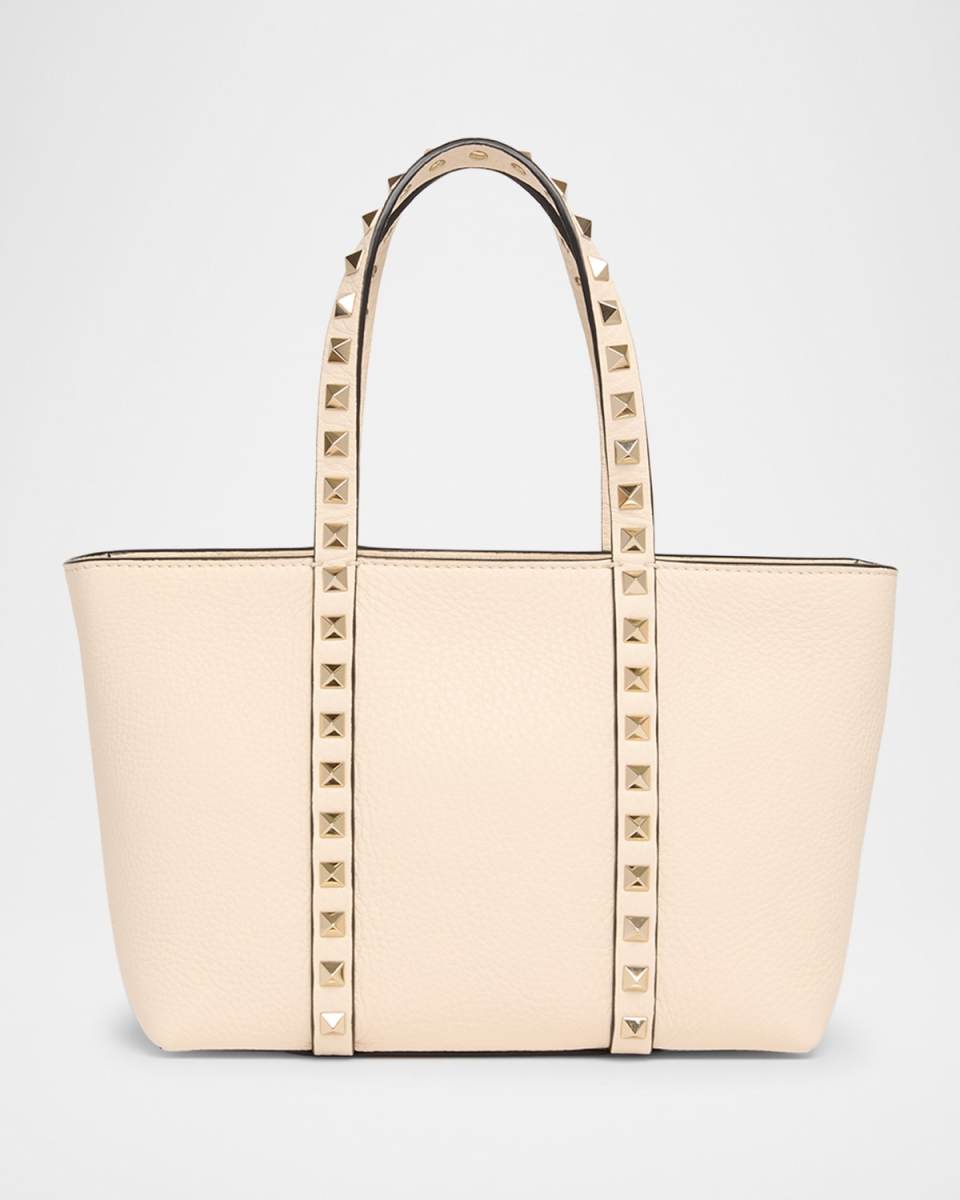 Mini Rockstud Leather Tote Bag